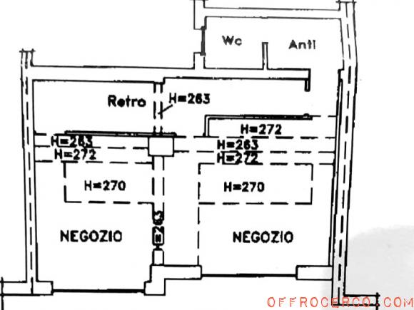 Negozio Centro 52mq 1970