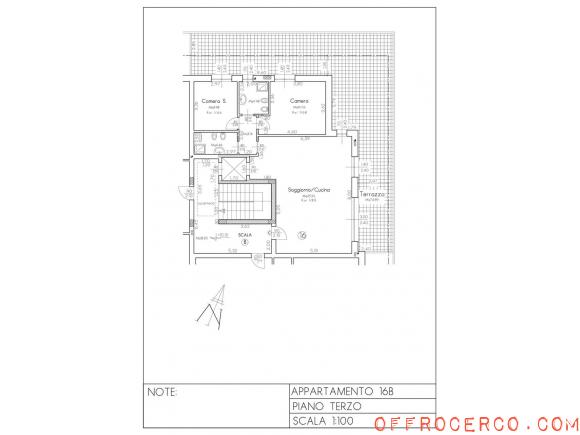 Appartamento trilocale 122mq