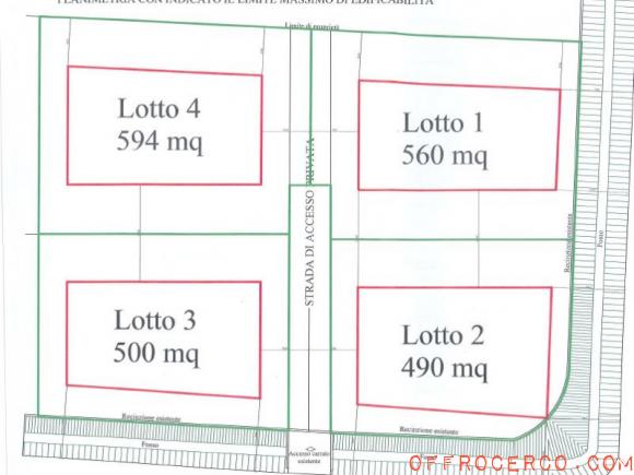 Terreno San Michele delle Badesse 600mq 2019-2020