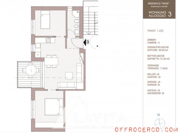 Appartamento Ora - Centro 67mq 2025