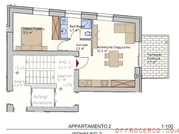 Appartamento Ora 70mq 2024