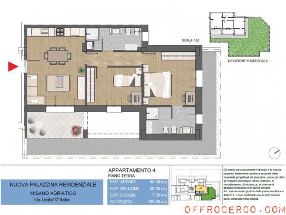 Appartamento Misano Adriatico - Centro 103mq 2024
