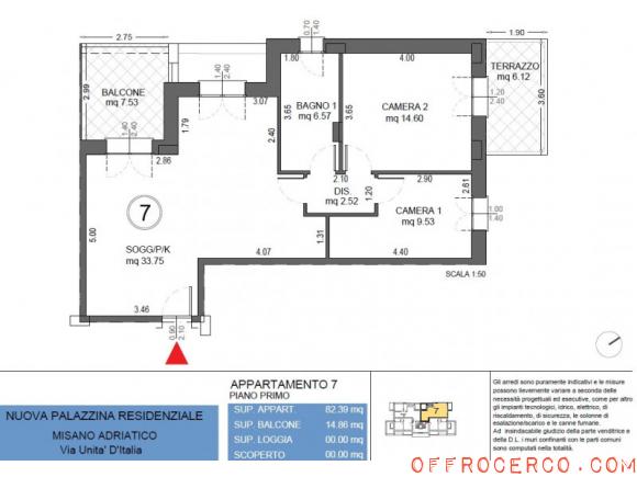 Appartamento Misano Adriatico - Centro 89mq 2024