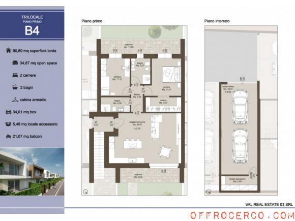 Appartamento Azzano San Paolo 128mq