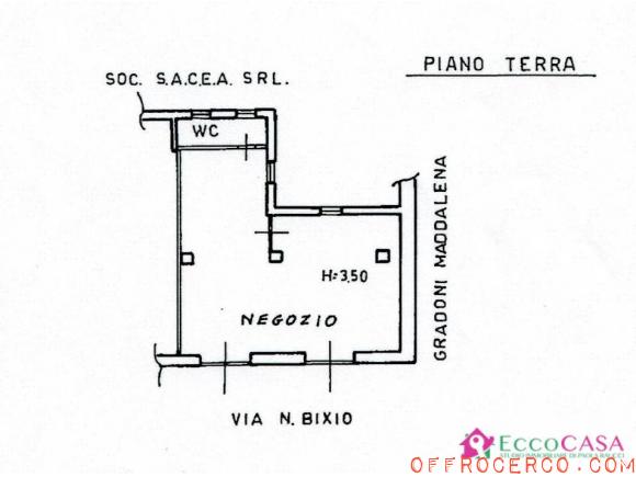 Locale commerciale 74mq