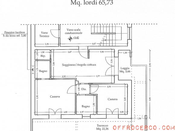 Appartamento trilocale (Narnali) 85mq