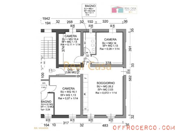 Appartamento trilocale 76mq