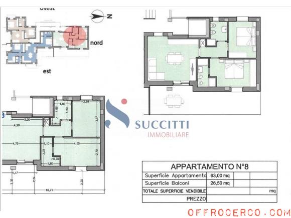 Appartamento 3 Locali 60mq 2024