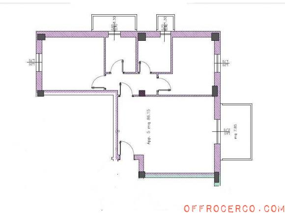 Appartamento 3 Locali CENTRALE (verso sud) 86mq 2022