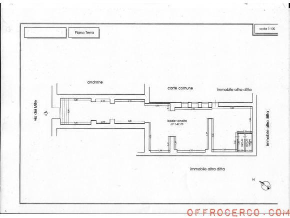 Locale commerciale Centrale 165mq 1963