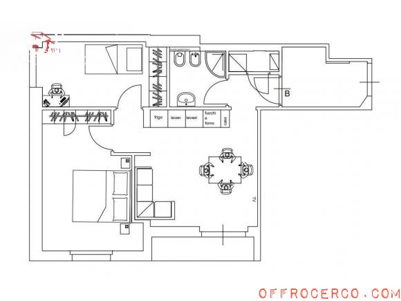 Appartamento 3 Locali 72mq 1970