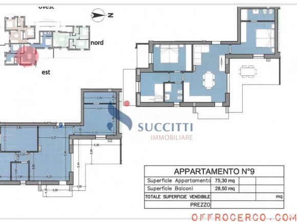 Appartamento 3 Locali 75mq 2024