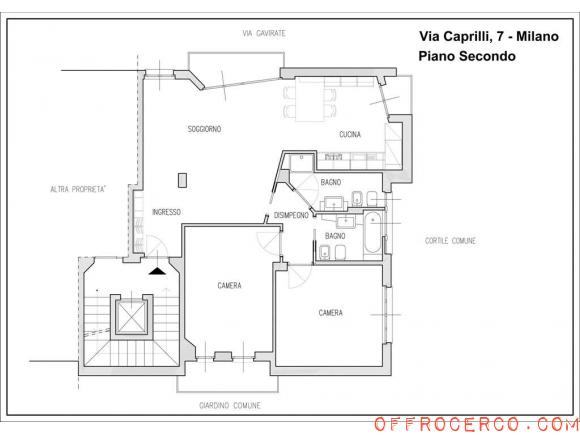 Appartamento trilocale 100mq