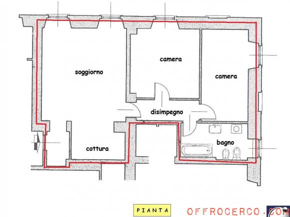 Appartamento trilocale 83mq