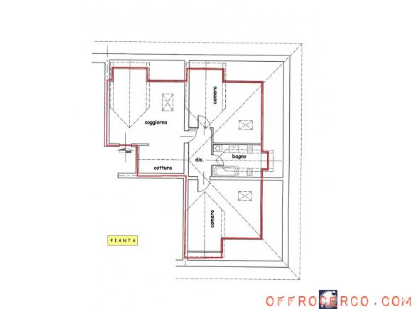 Appartamento trilocale 83mq