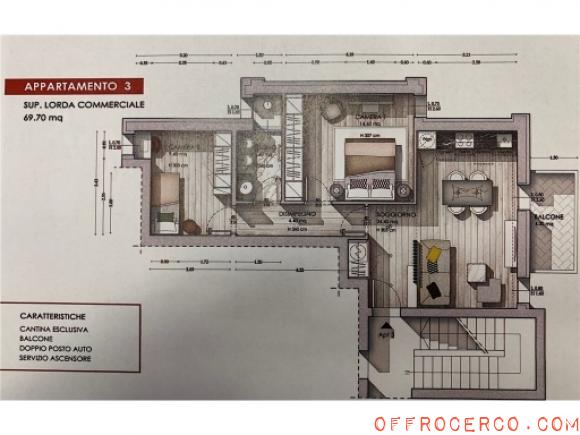 APPARTAMENTO CIVILE ABITAZIONE SAN MINIATO 70mq