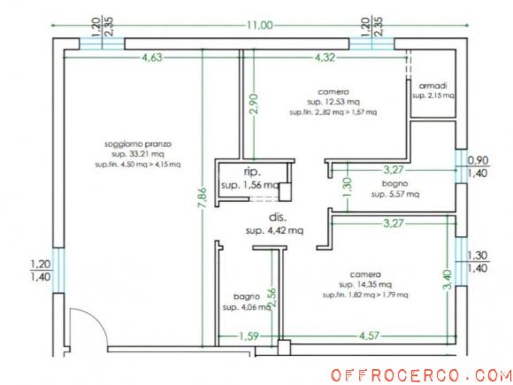 Appartamento 3 Locali 90mq 2025