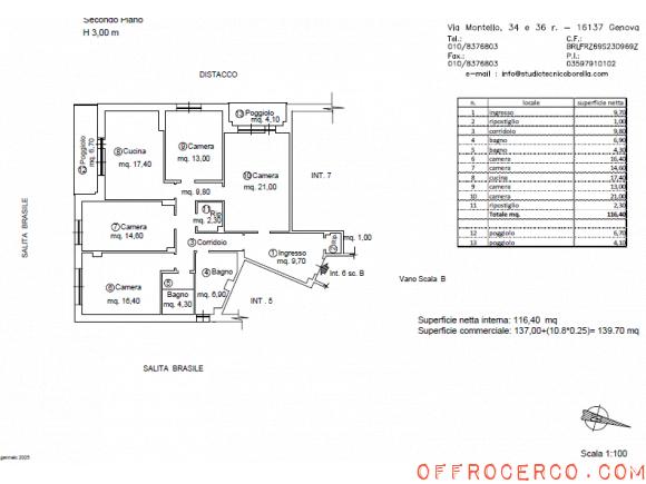 Appartamento (Bolzaneto) 137mq