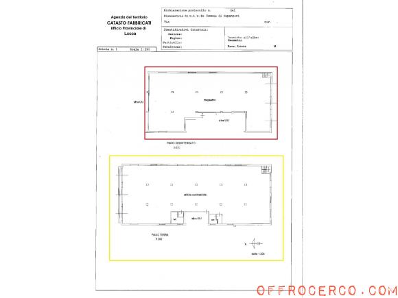 Locale commerciale Lunata 500mq