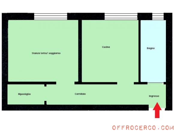 Appartamento trilocale (Piani) 54mq